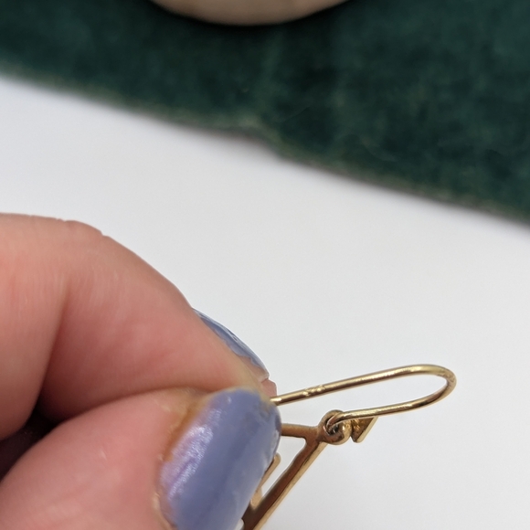 925 Gold Plated Geometric Statement Earrings - Picture 5 of 5